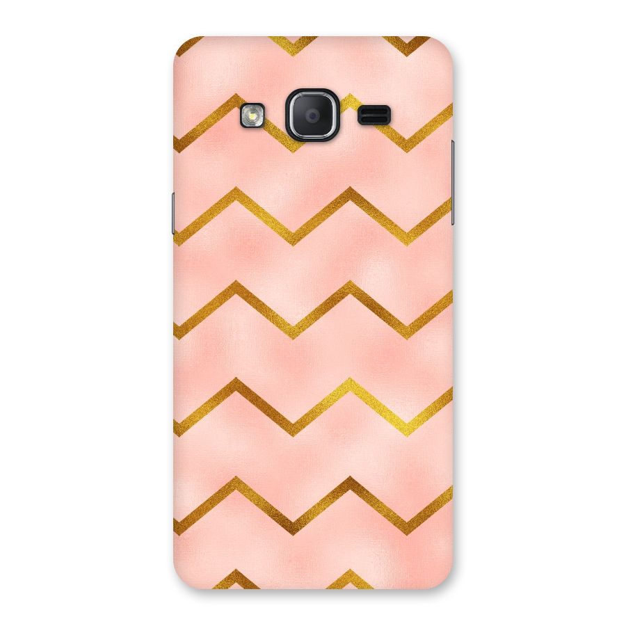 Gold Pink Pattern Back Case for Galaxy On7 2015