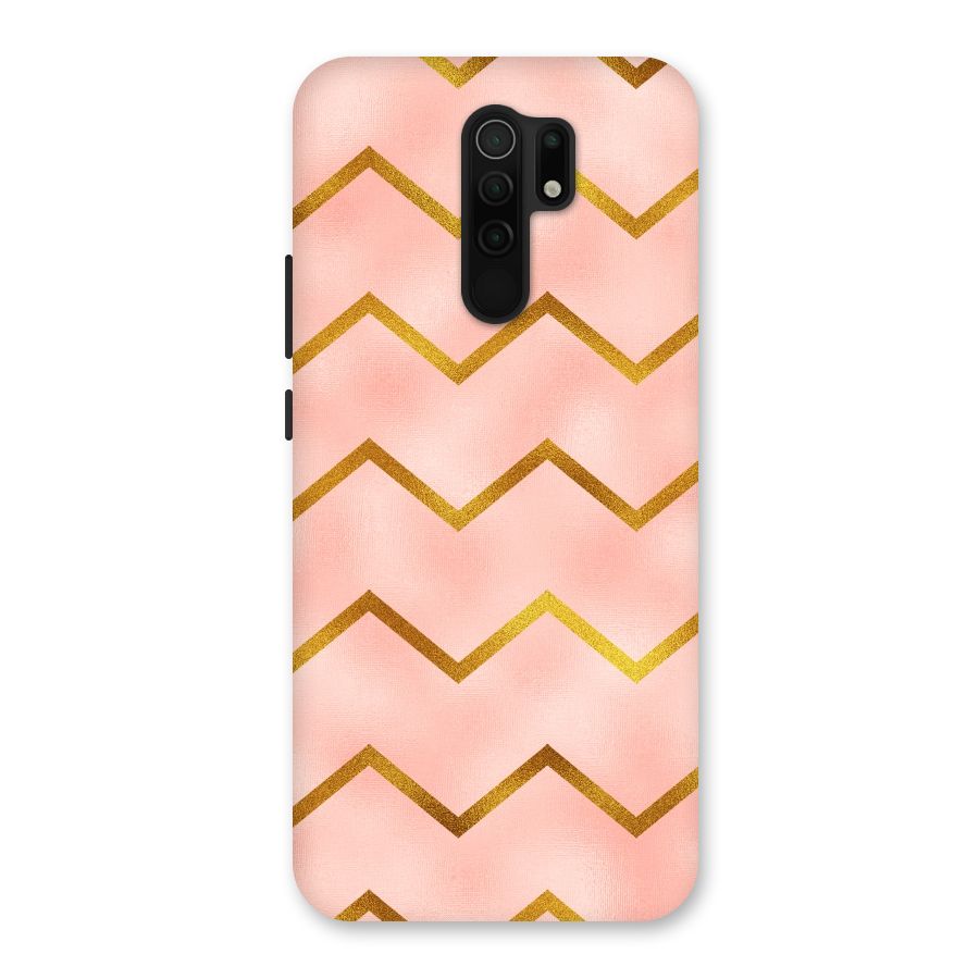 Gold Pink Pattern Back Case for Redmi 9 Prime