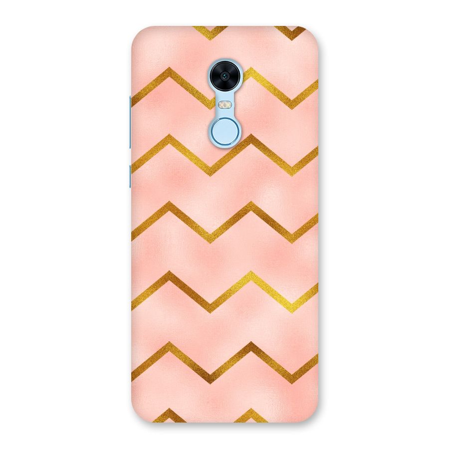 Gold Pink Pattern Back Case for Redmi Note 5