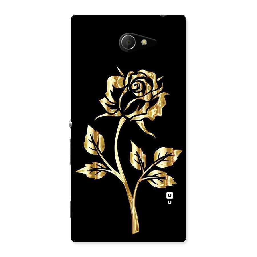 Gold Rose Back Case for Sony Xperia M2