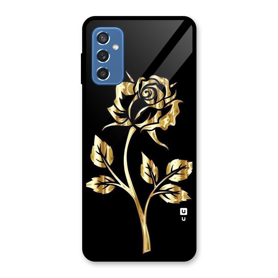 Gold Rose Glass Back Case for Galaxy M52 5G