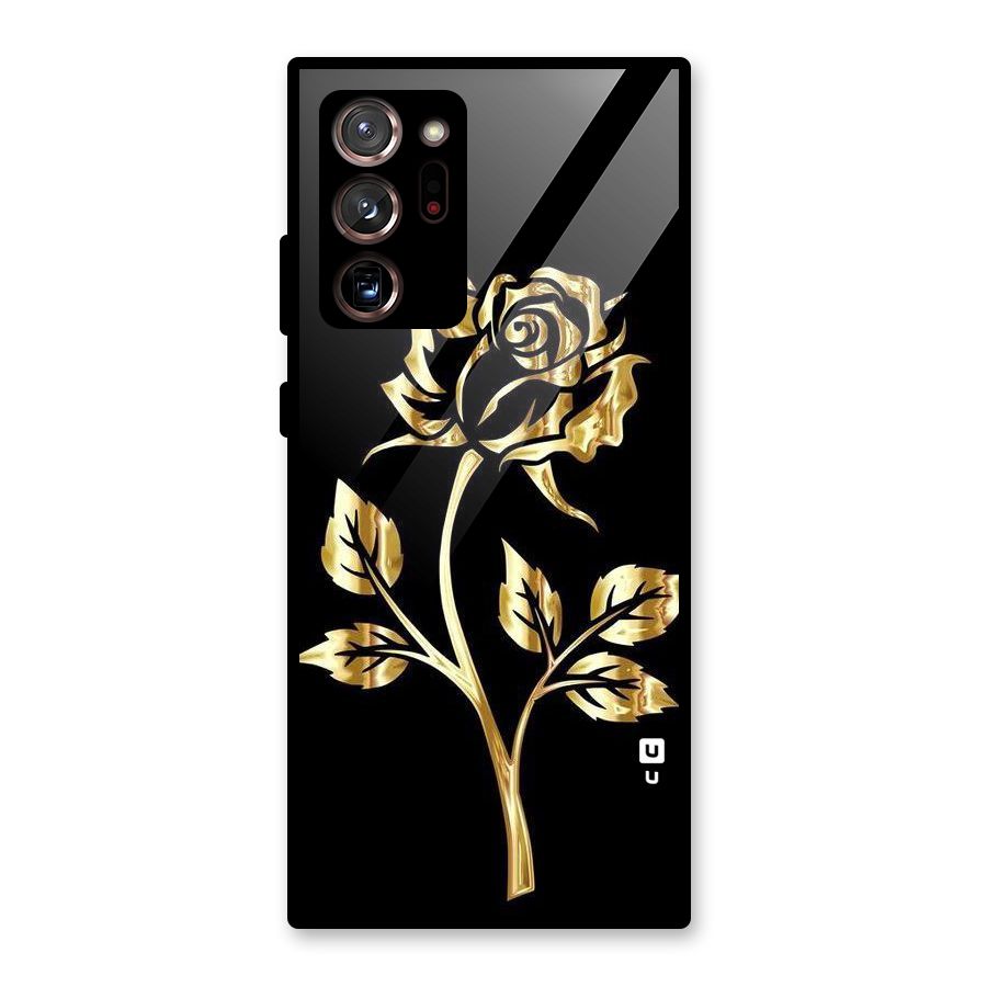 Gold Rose Glass Back Case for Galaxy Note 20 Ultra 5G
