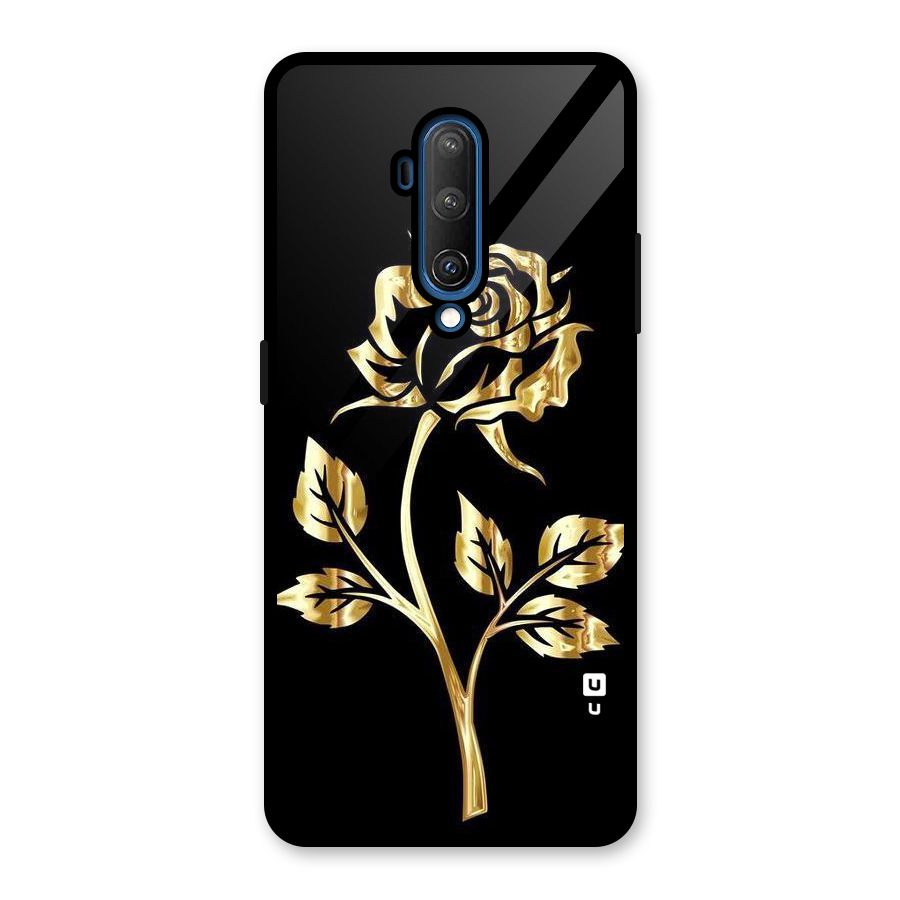 Gold Rose Glass Back Case for OnePlus 7T Pro