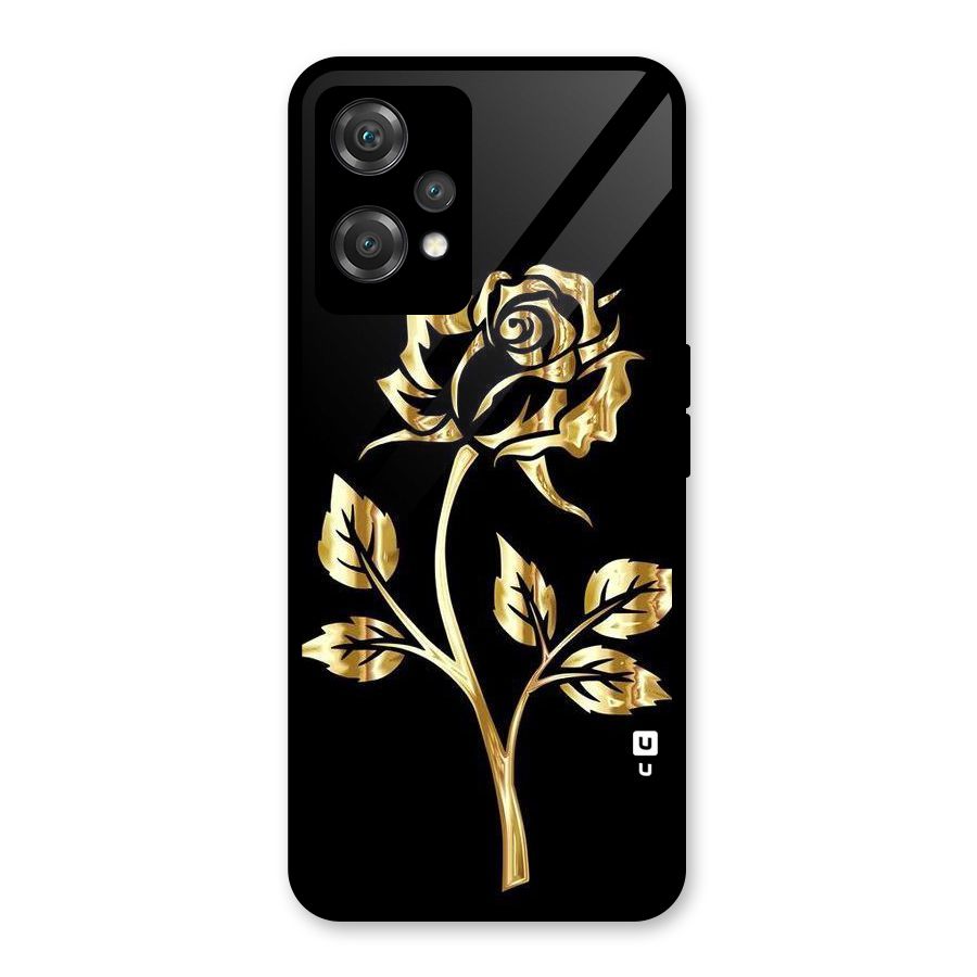 Gold Rose Glass Back Case for OnePlus Nord CE 2 Lite 5G