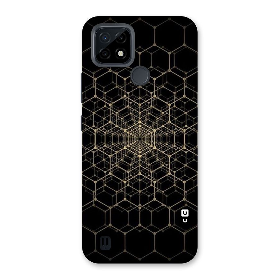 Gold Web Back Case for Realme C21