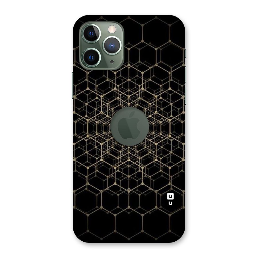 Gold Web Back Case for iPhone 11 Pro Logo  Cut
