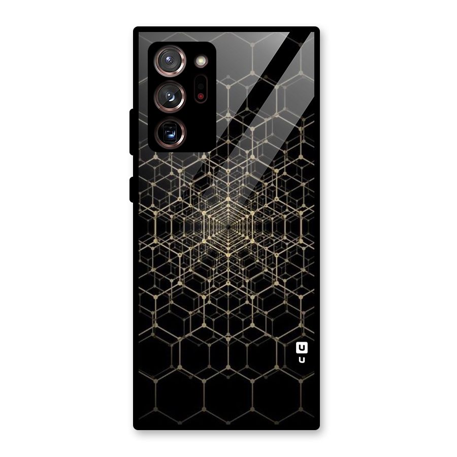Gold Web Glass Back Case for Galaxy Note 20 Ultra 5G
