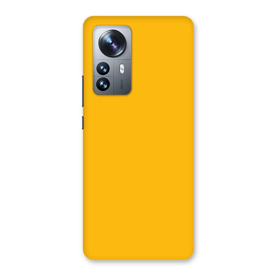 Gold Yellow Back Case for Xiaomi 12 Pro