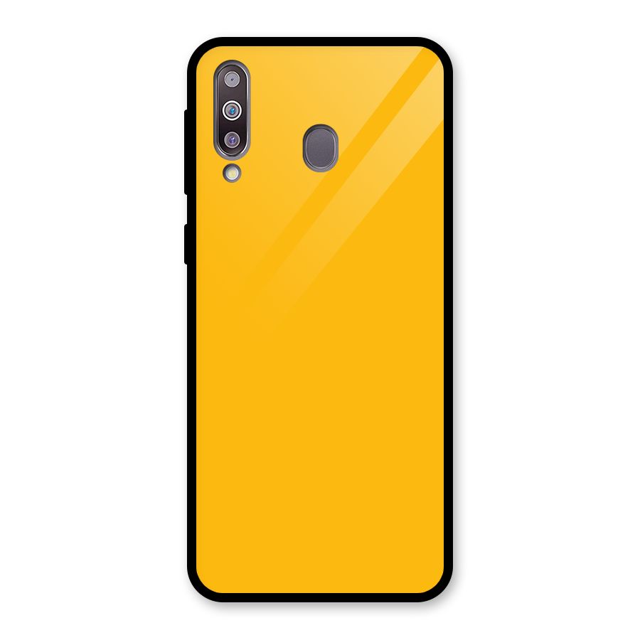 Gold Yellow Glass Back Case for Galaxy M30