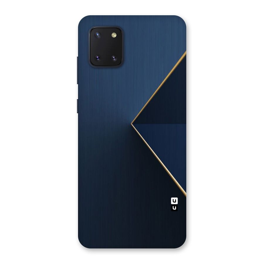Golden Blue Triangle Back Case for Galaxy Note 10 Lite