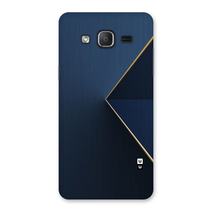 Golden Blue Triangle Back Case for Galaxy On7 2015