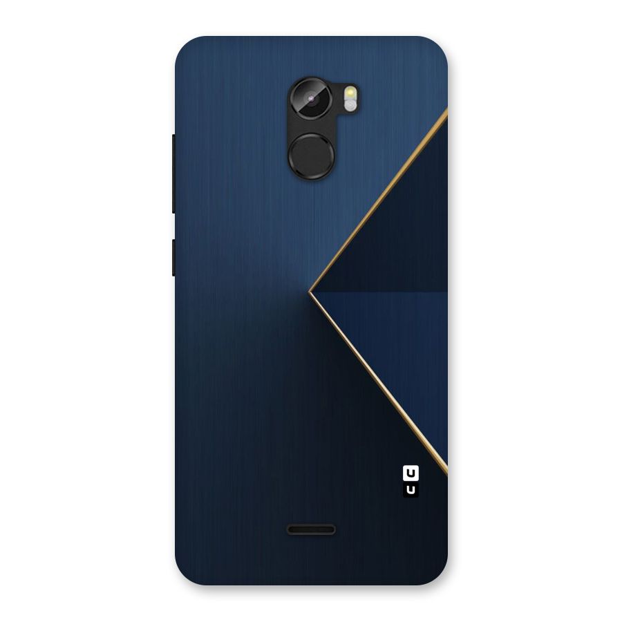 Golden Blue Triangle Back Case for Gionee X1