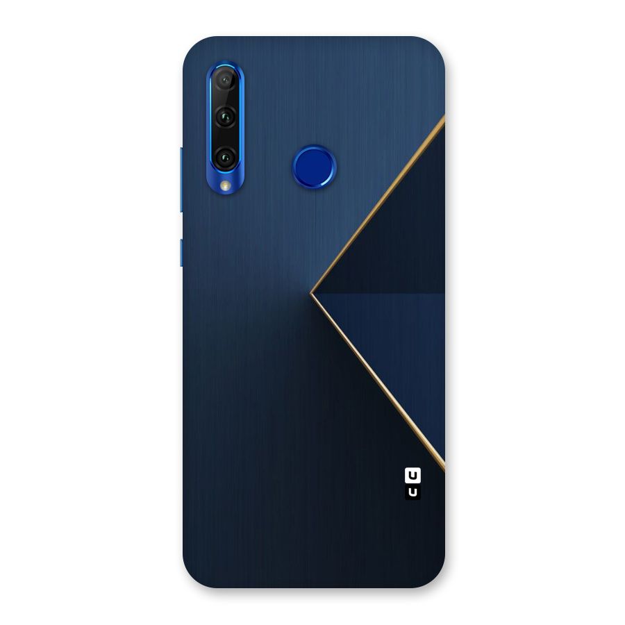 Golden Blue Triangle Back Case for Honor 20i