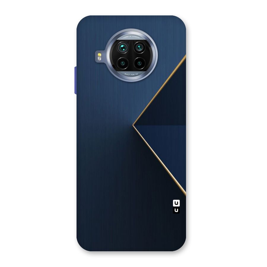 Golden Blue Triangle Back Case for Mi 10i