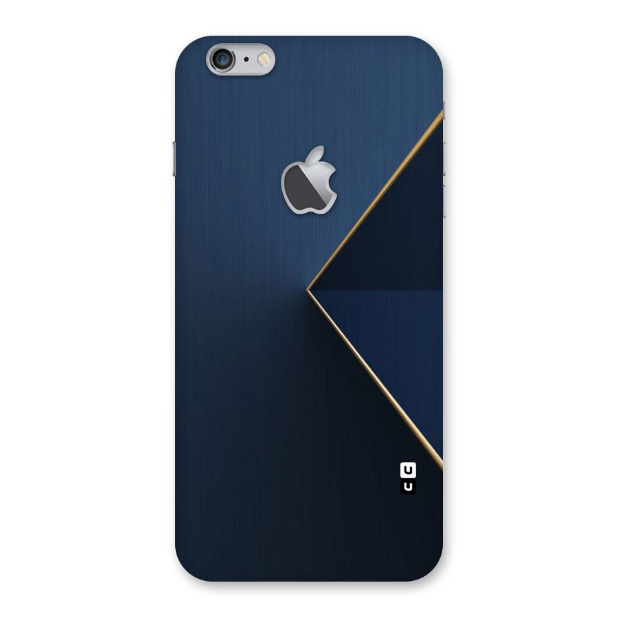 Golden Blue Triangle Back Case for iPhone 6 Plus 6S Plus Logo Cut