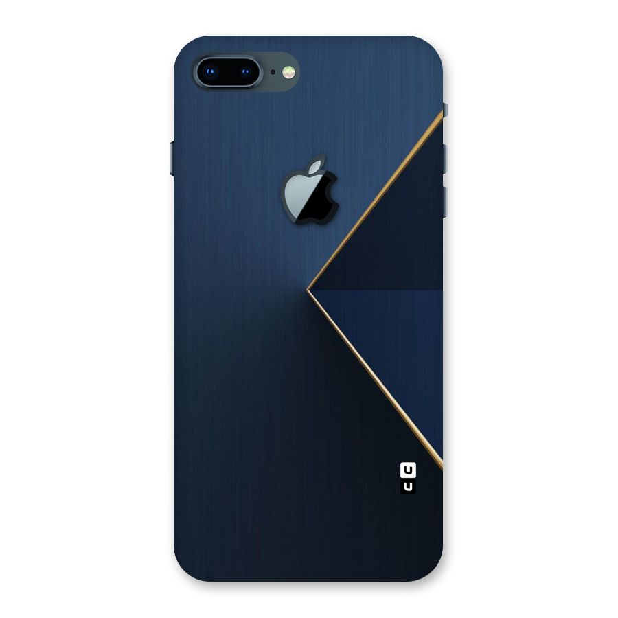 Golden Blue Triangle Back Case for iPhone 7 Plus Apple Cut