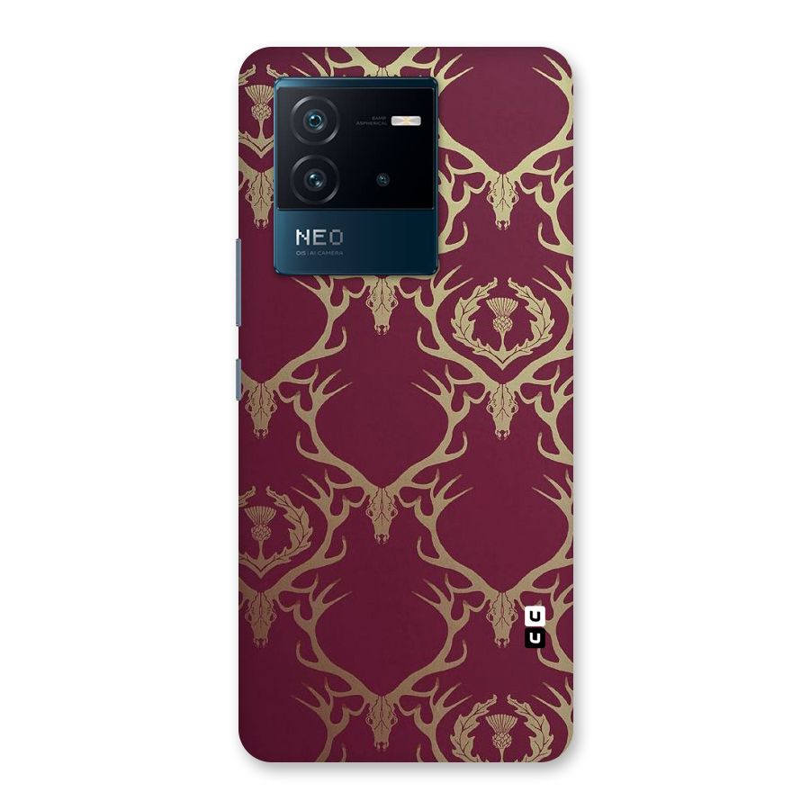 Golden Bull Design Back Case for Vivo iQOO Neo 6 5G