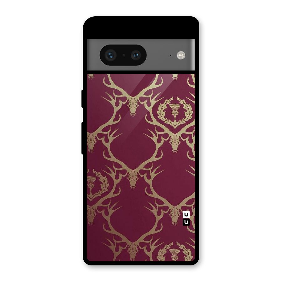 Golden Bull Design Glass Back Case for Google Pixel 7