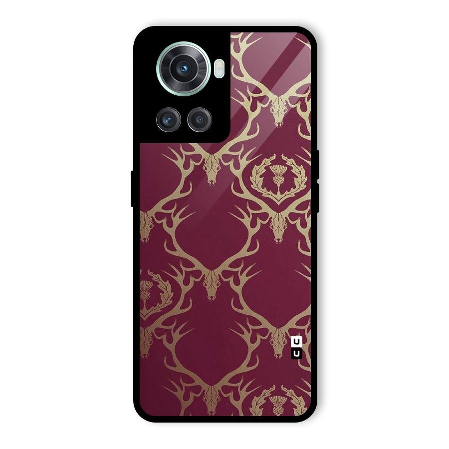 Golden Bull Design Glass Back Case for OnePlus 10R