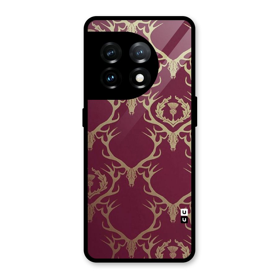 Golden Bull Design Glass Back Case for OnePlus 11