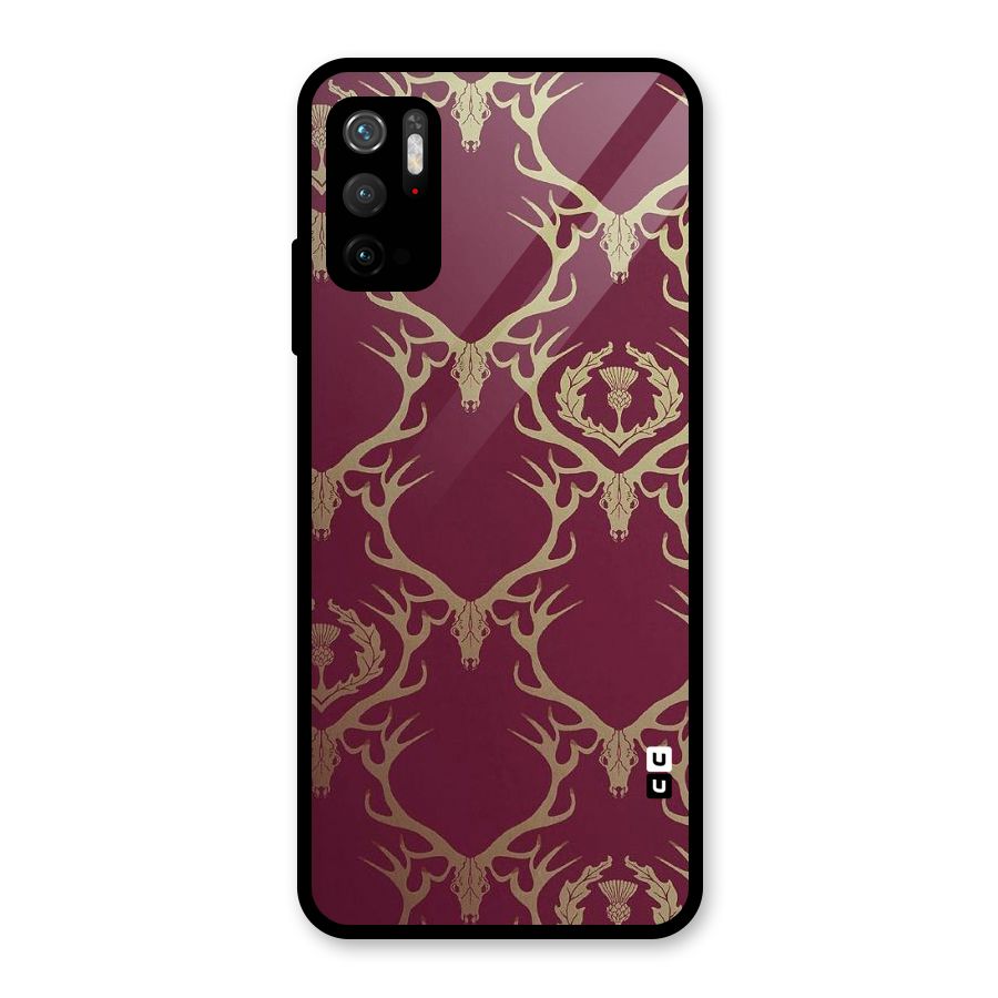 Golden Bull Design Glass Back Case for Poco M3 Pro 5G