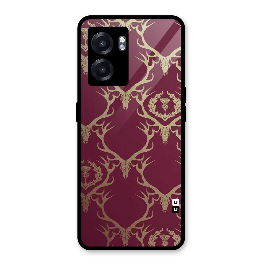 Golden Bull Design Glass Back Case for Realme Narzo 50 5G