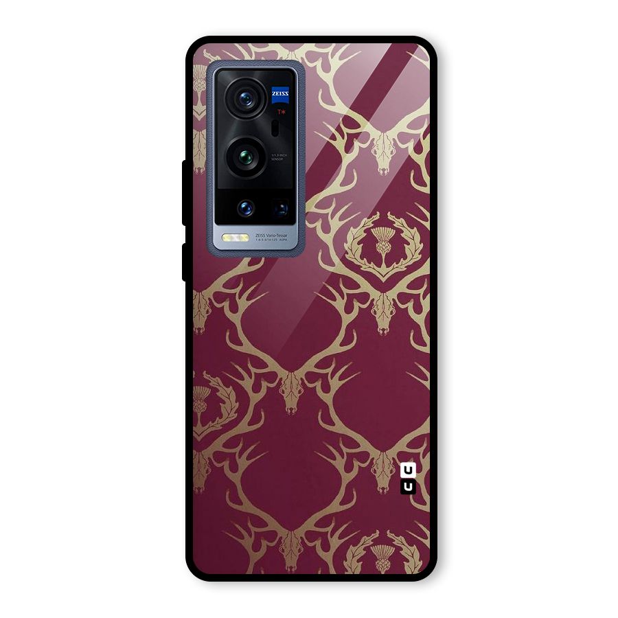 Golden Bull Design Glass Back Case for Vivo X60 Pro Plus