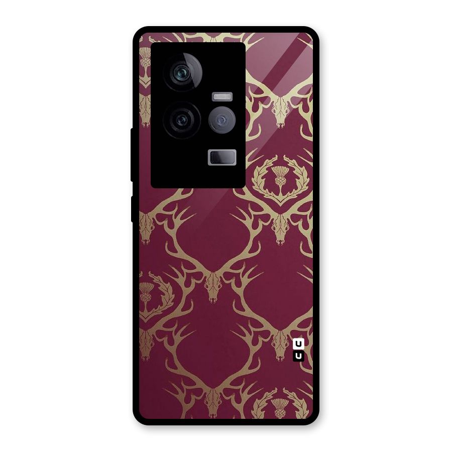 Golden Bull Design Glass Back Case for Vivo iQOO 11 5G