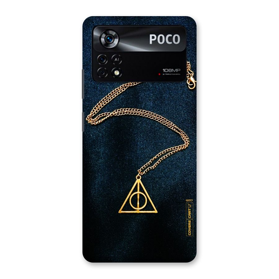Golden Chain Back Case for Poco X4 Pro 5G