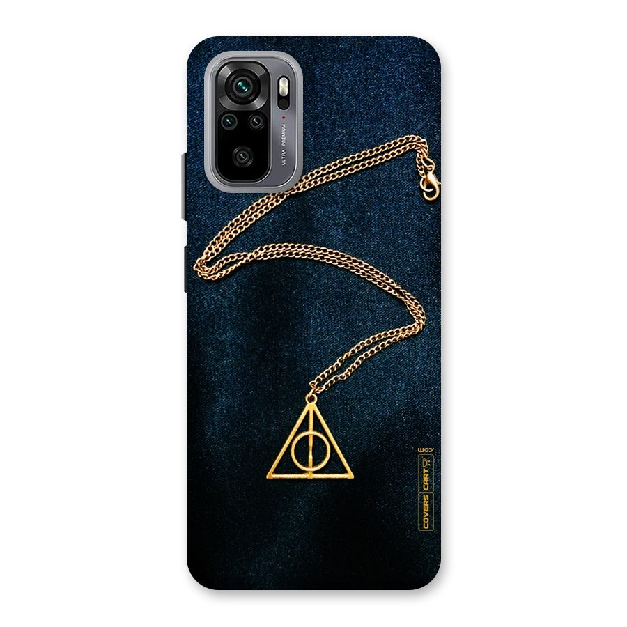 Golden Chain Back Case for Redmi Note 10