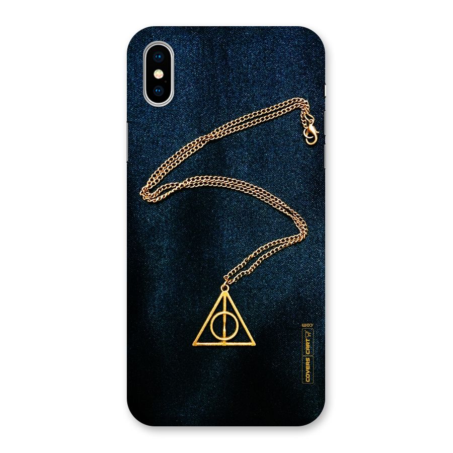 Golden Chain Back Case for iPhone XS
