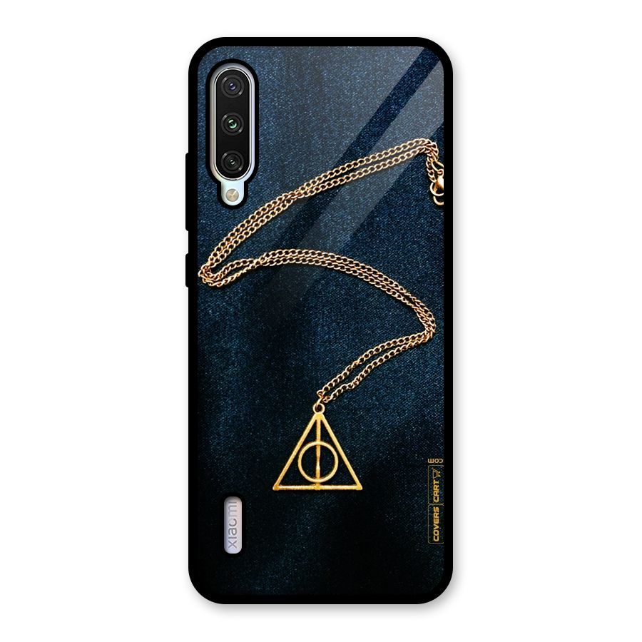 Golden Chain Glass Back Case for Mi A3