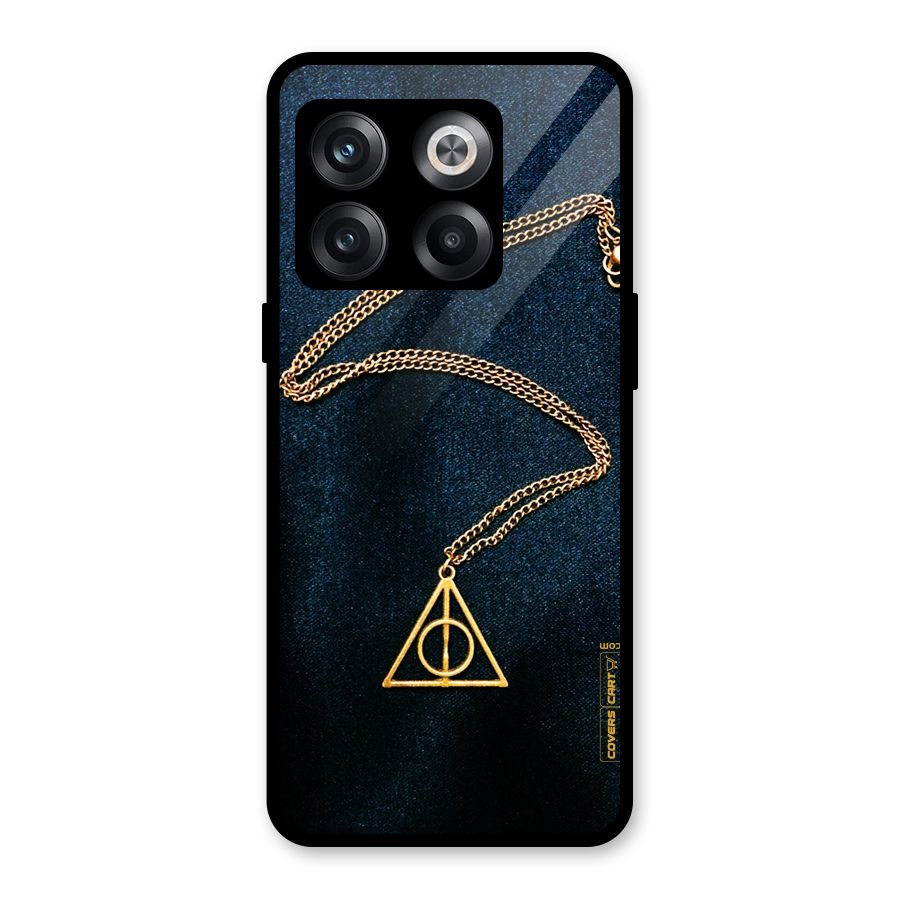 Golden Chain Glass Back Case for OnePlus 10T