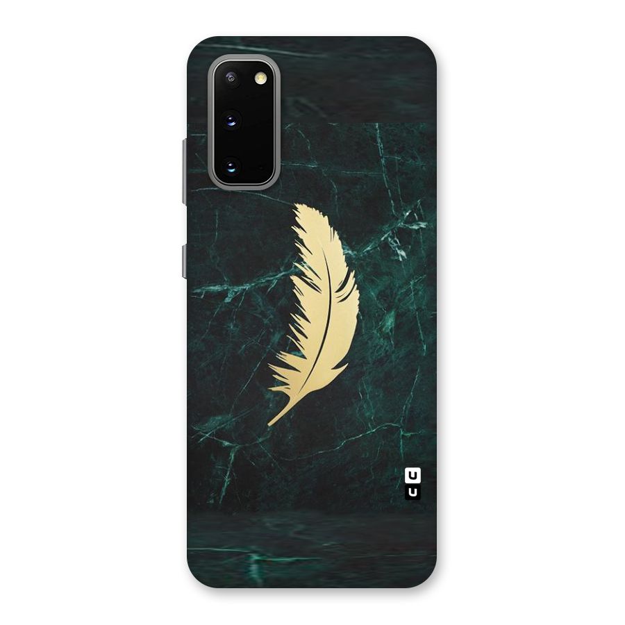 Golden Feather Back Case for Galaxy S20