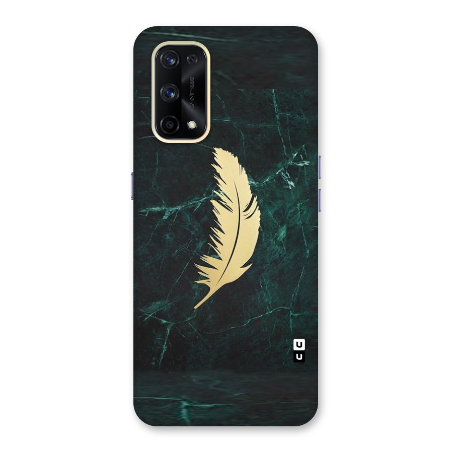 Golden Feather Glass Back Case for Realme X7 Pro