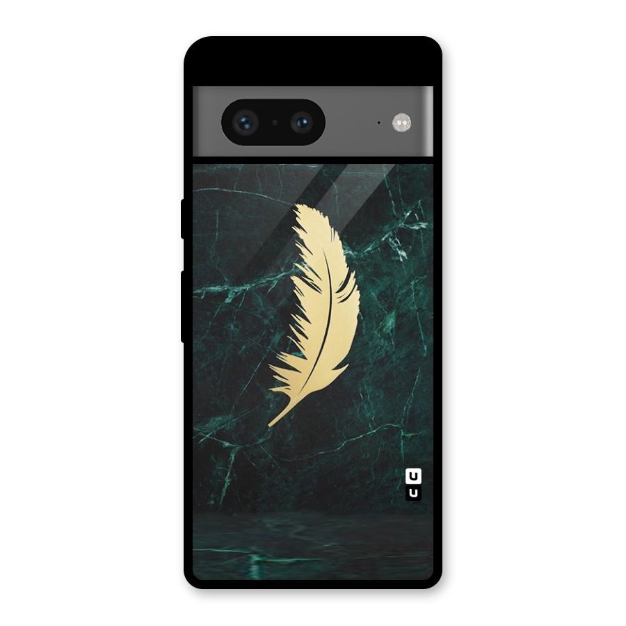 Golden Feather Glass Back Case for Google Pixel 7