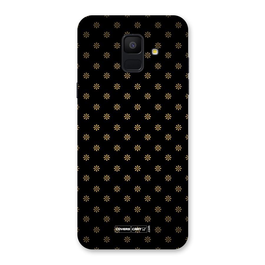 Golden Flowers Back Case for Galaxy A6 (2018)