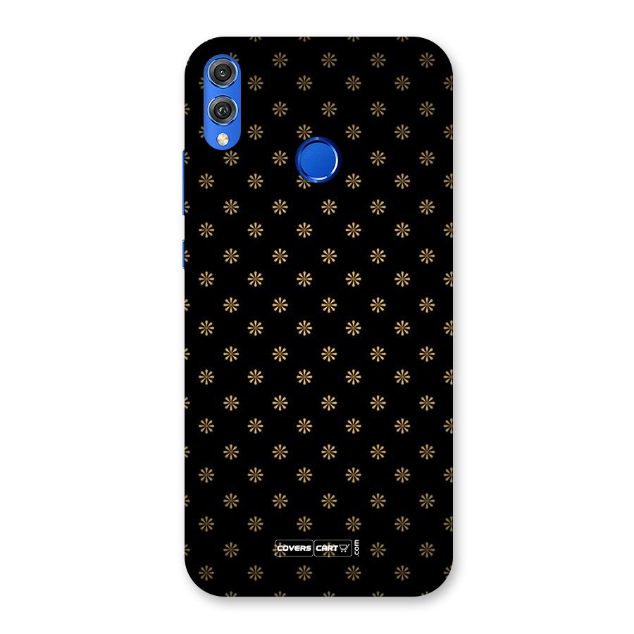 Golden Flowers Back Case for Honor 8X