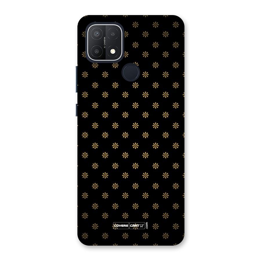 Golden Flowers Back Case for Oppo A15s