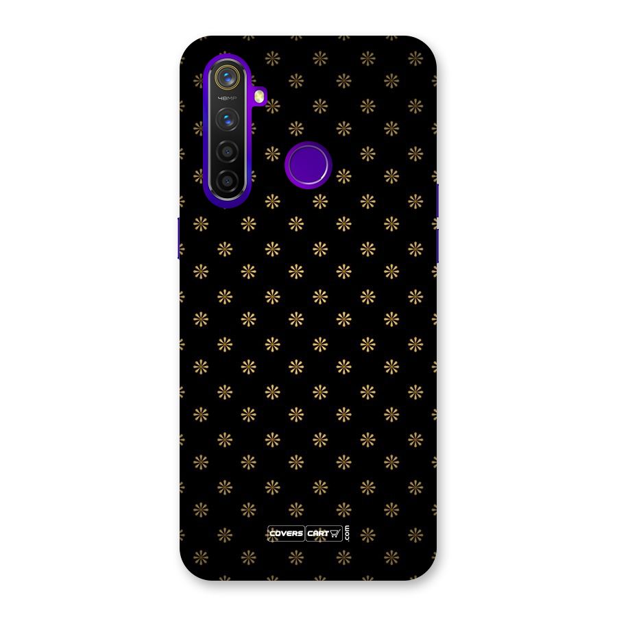 Golden Flowers Back Case for Realme 5 Pro