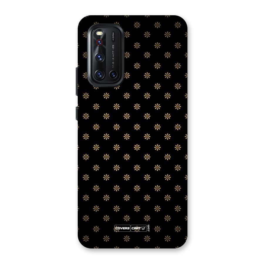 Golden Flowers Back Case for Vivo V19