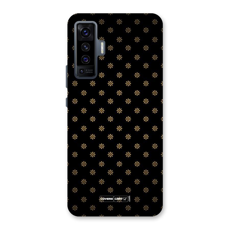 Golden Flowers Back Case for Vivo X50