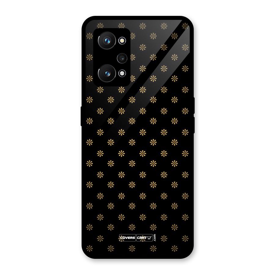 Golden Flowers Glass Back Case for Realme GT Neo 3T