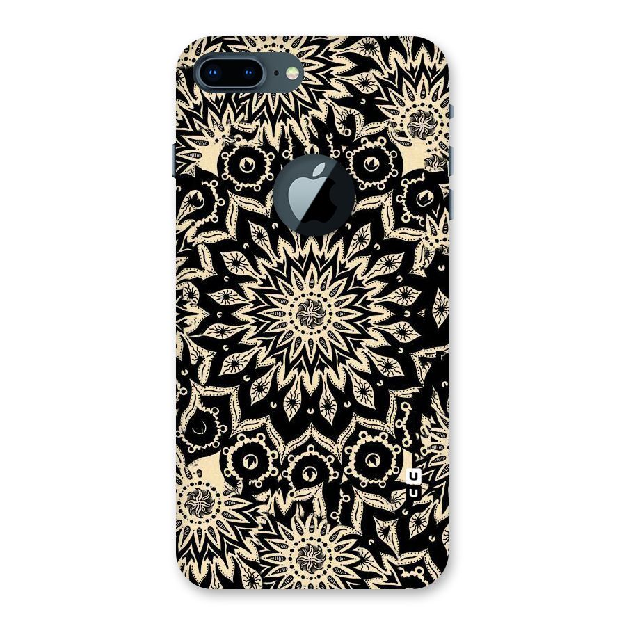 Golden Mandala Back Case for iPhone 7 Plus Logo Cut