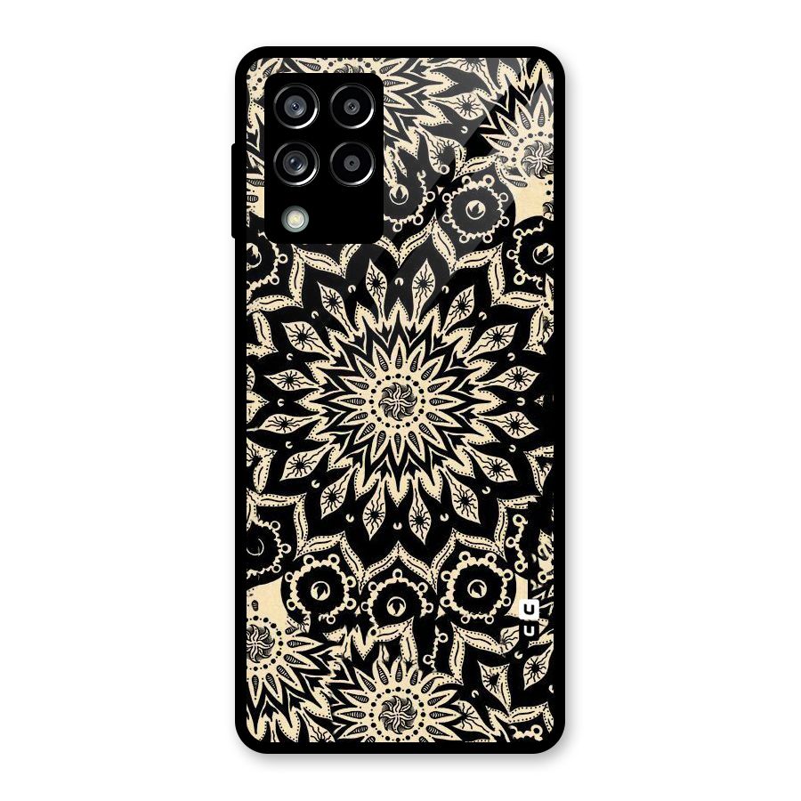 Golden Mandala Glass Back Case for Galaxy M53 5G