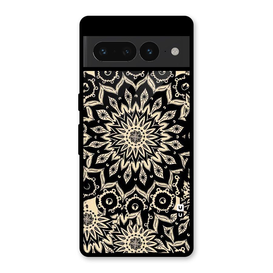 Golden Mandala Glass Back Case for Google Pixel 7 Pro