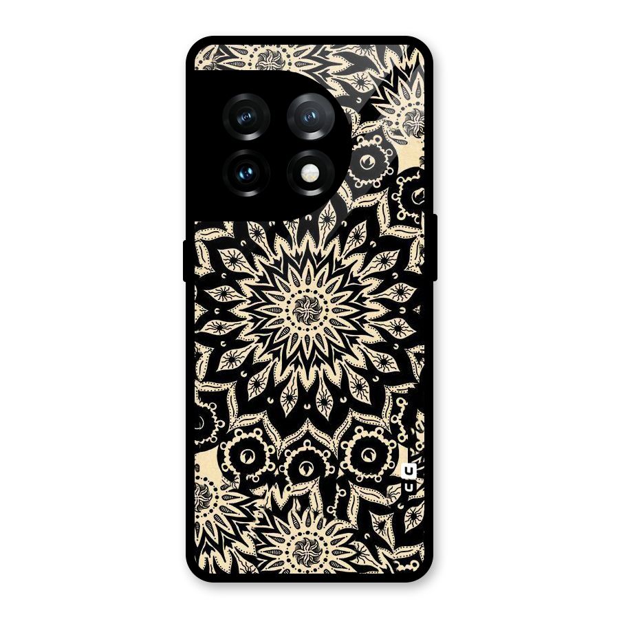 Golden Mandala Glass Back Case for OnePlus 11