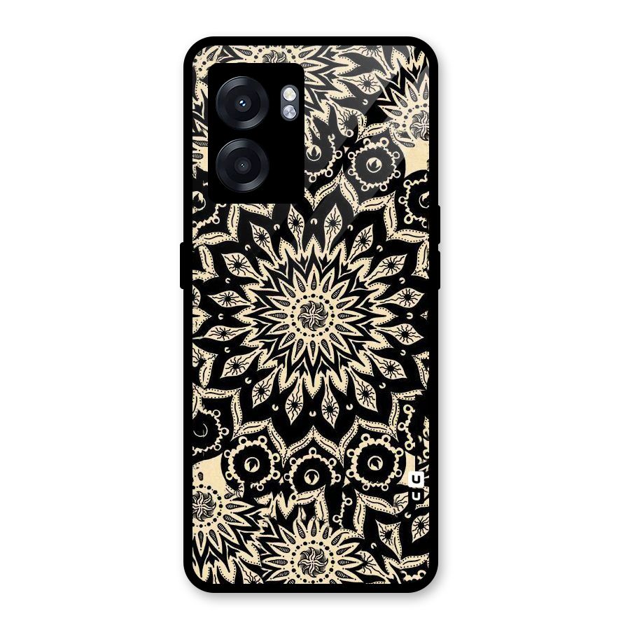 Golden Mandala Glass Back Case for Realme Narzo 50 5G
