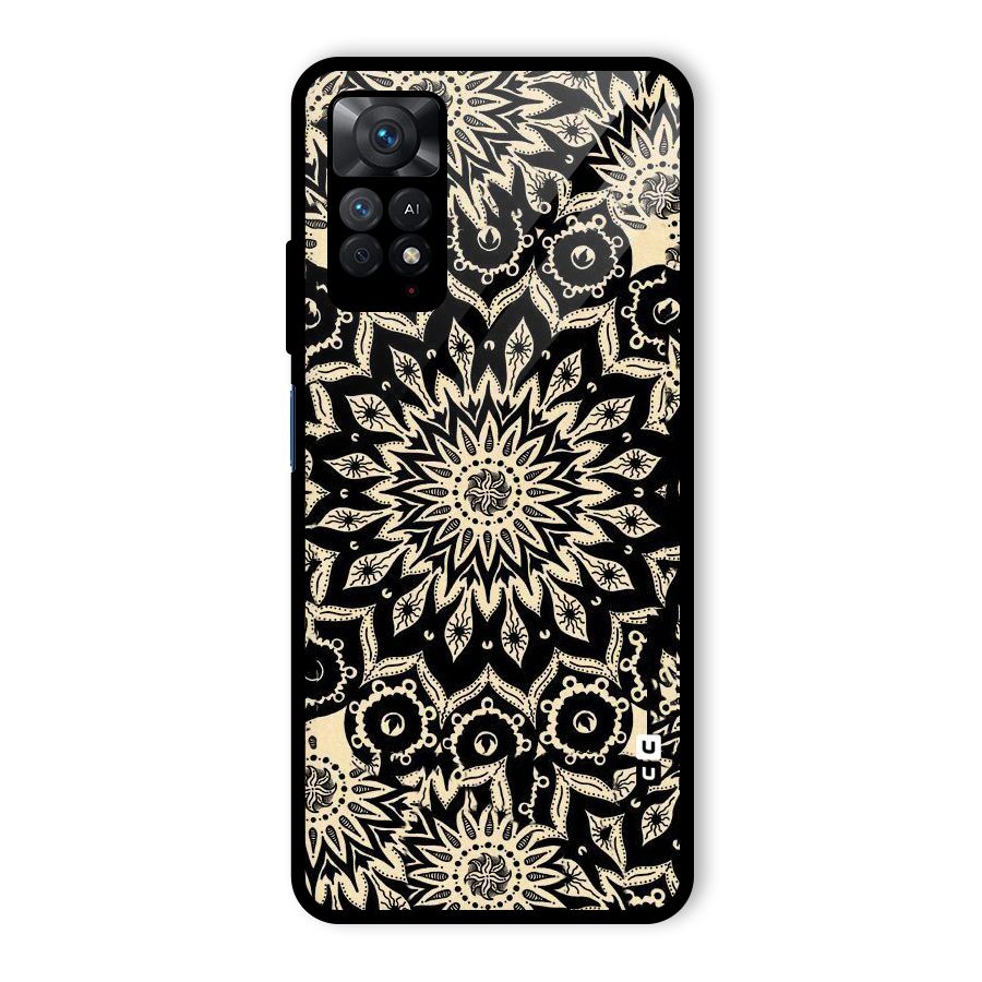Golden Mandala Glass Back Case for Redmi Note 11 Pro