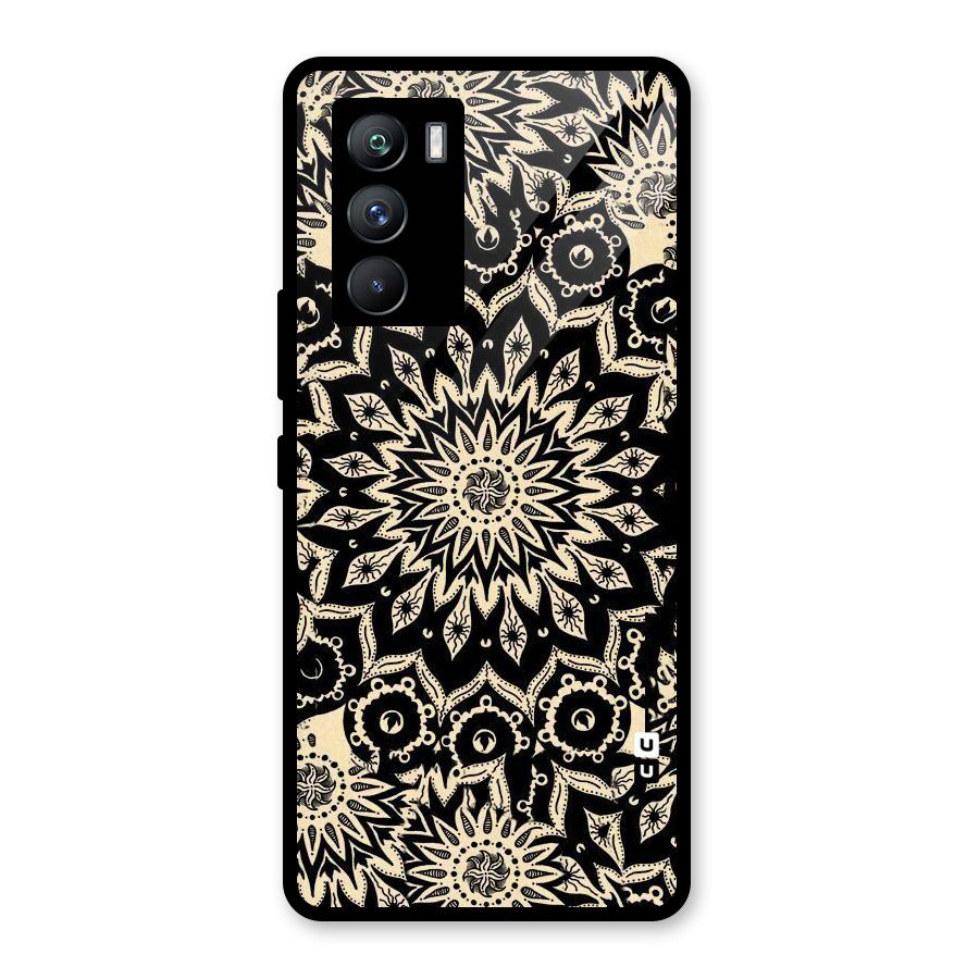 Golden Mandala Glass Back Case for Vivo iQOO 9 SE